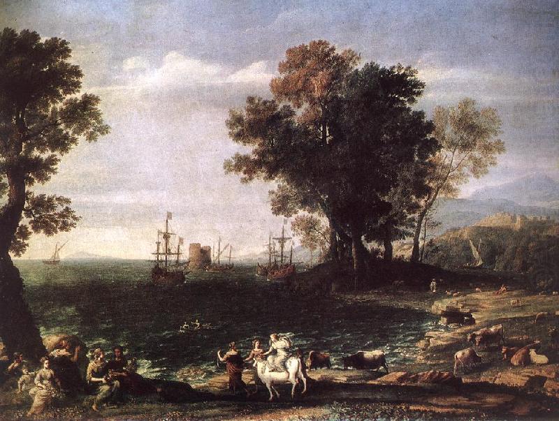 Claude Lorrain The Rape of Europa sd china oil painting image